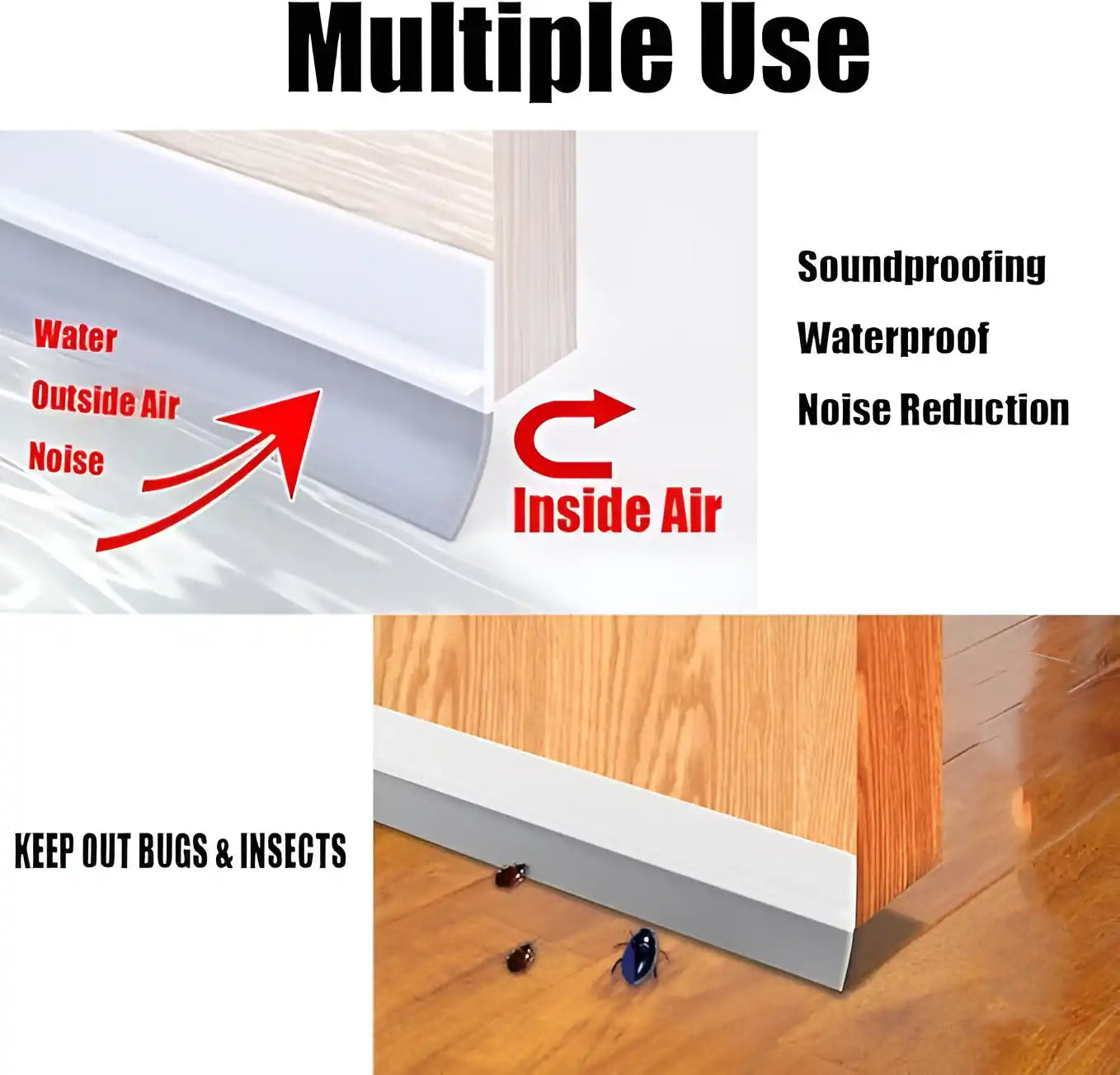 Door Window Sealing Strip Roll (5 Meters)