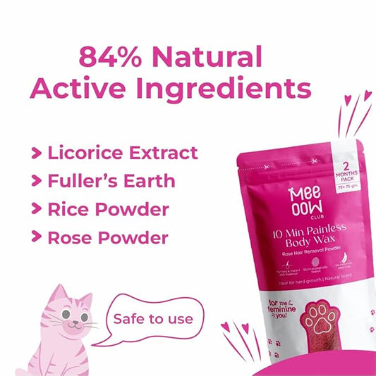 Meeoow Club Rose Hair Removal Powder