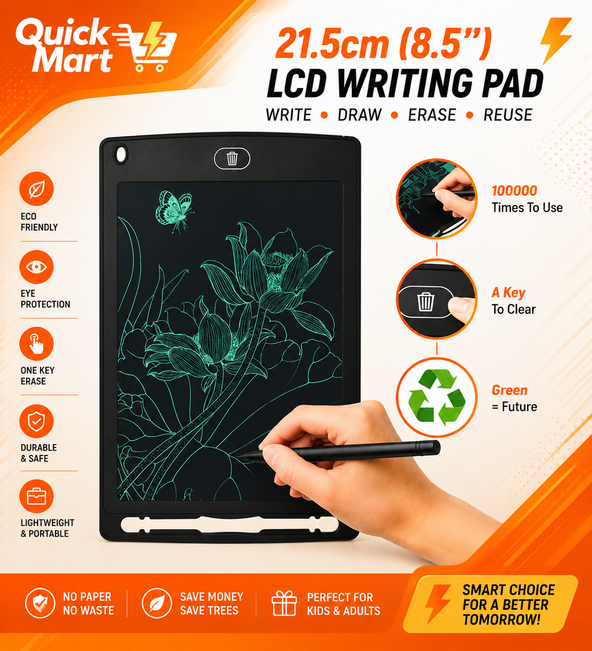 8.5 Inch Colorful LCD Writing Tablet for Kids