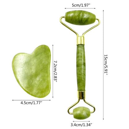 Jade Face Roller & Gua Sha