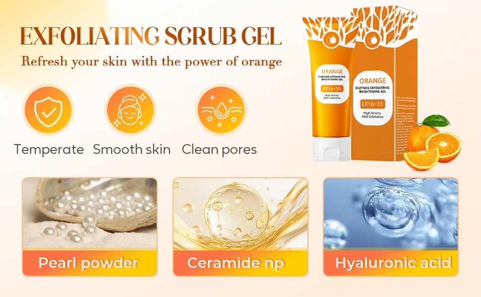 Orange Enzyme Exfoliating Gel (Free Delivery + Allowed To Open Parcel)