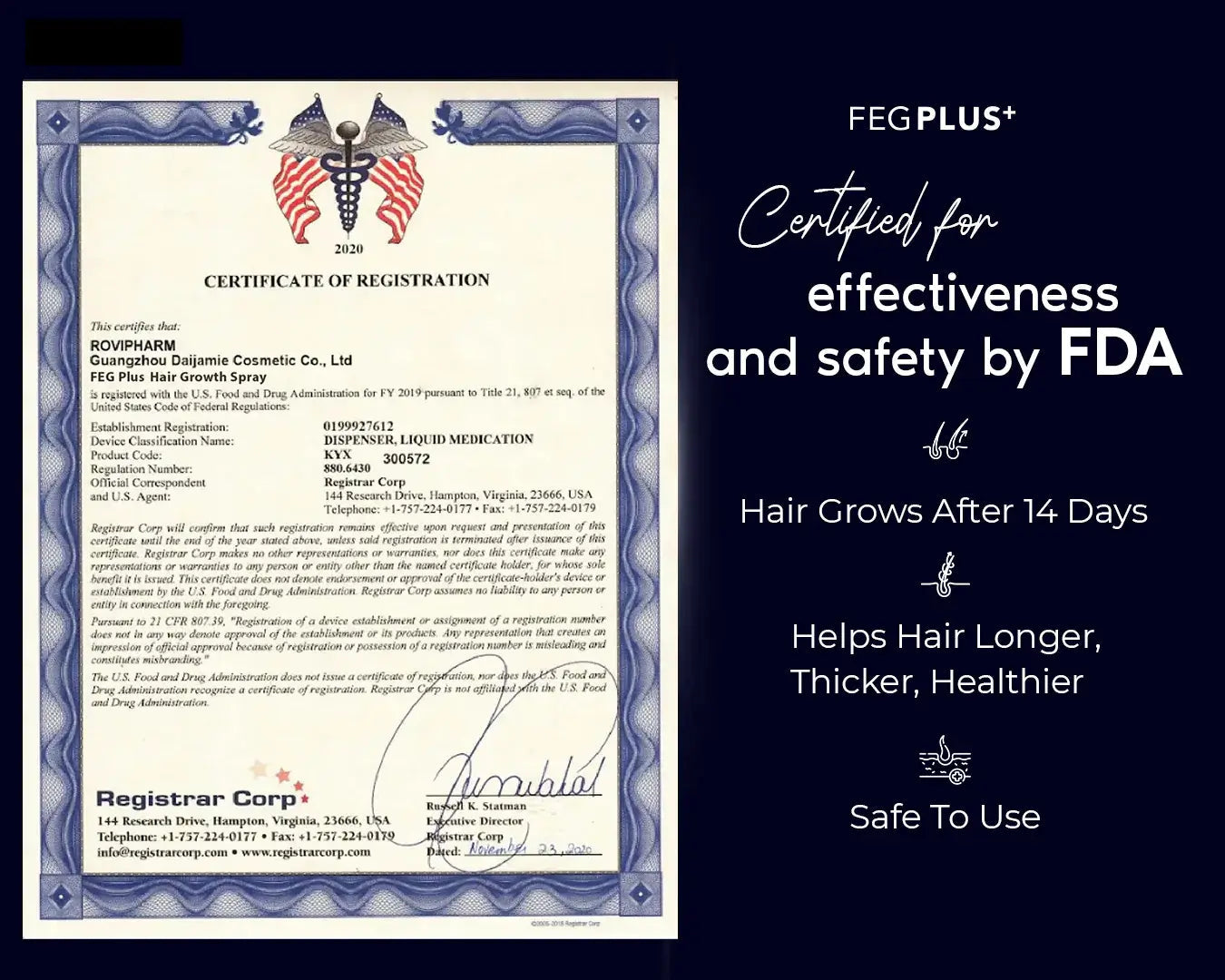 FEG Plus Hair Growth Spray